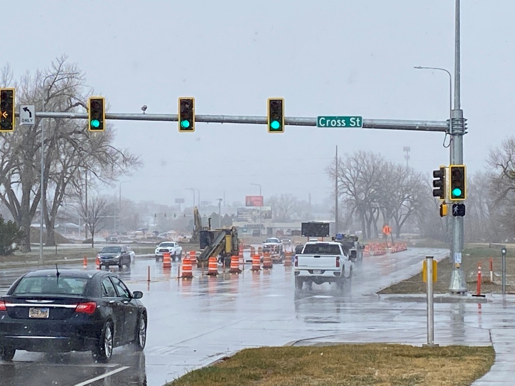 Intersection of Cross Street and Omaha Street, in Rapid City, South Dakota, Wednesday, April 6, 2022